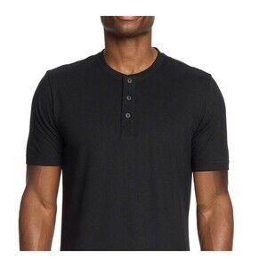 New Mens Black Short Sleeve Tee Relaxed Fit Size S WP Weatherproof